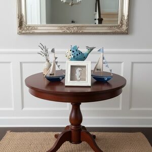 Decorative Teal Fish Accent Sculpture - Home Accents